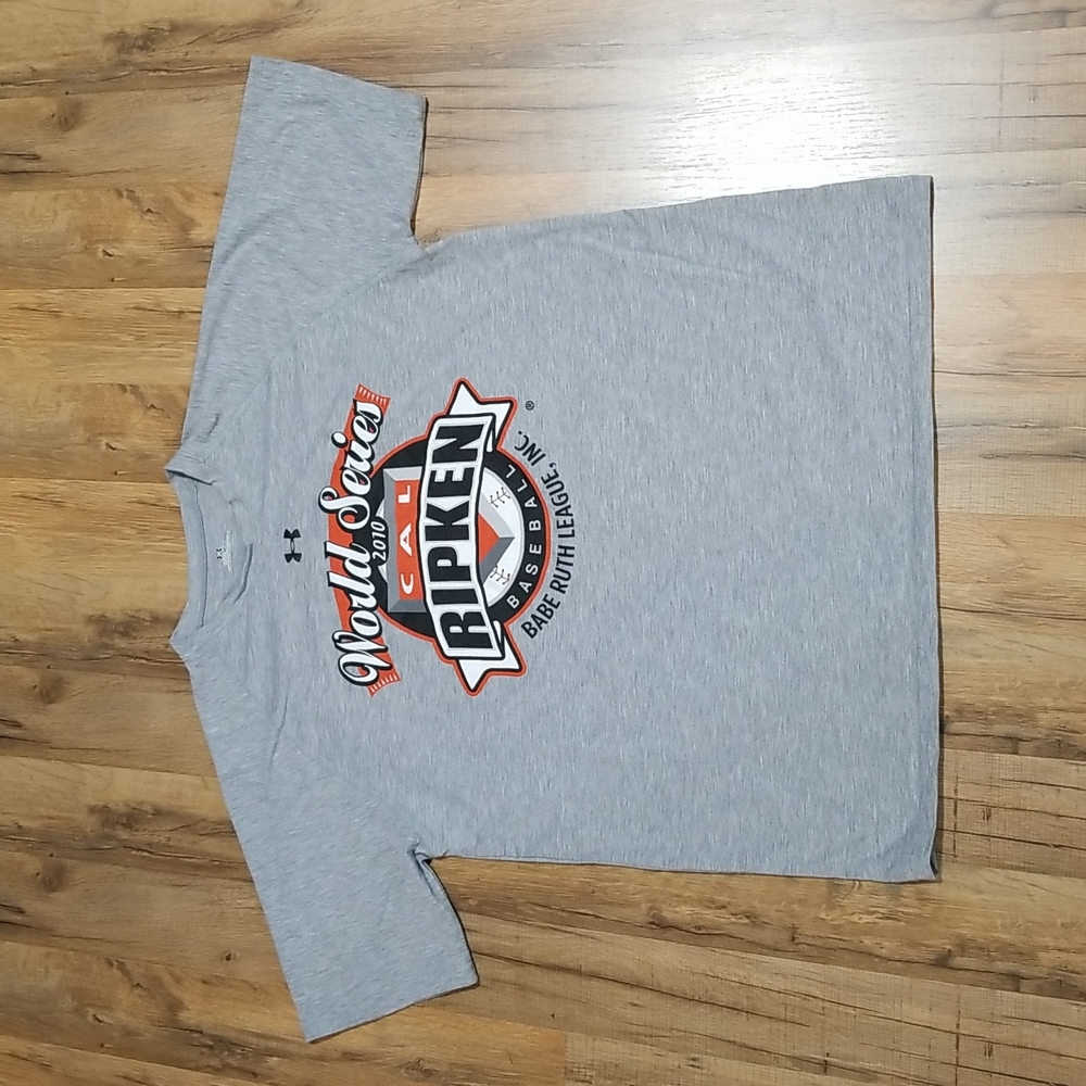 UA Babe Ruth League 2010 Cal Ripken Series Baseball Gray Short-Sleeved Tee Shirt